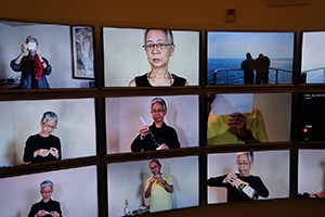 Detail of Leong Ka Tai's exhibition at the Hong Kong Design Institute, Tseung Kwan O, 18 March 2016