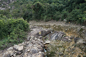 Stream passing over rocks, Lantau, 20 March 2016