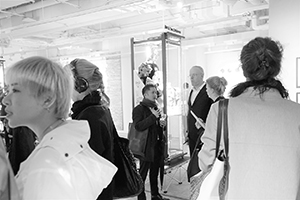 Guests at a K11 exhibition opening, Sheung Wan, 21 March 2016