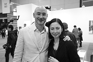 Benjamin Genocchio and Melissa Chiu, Art Basel, Convention and Exhibition Centre, Wanchai, 22 March 2016