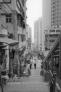 Street scene, Centre Street, Sai Ying Pun, 30 March 2016