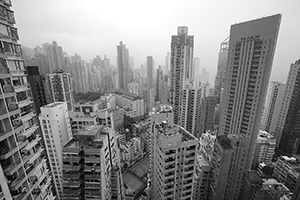 Sai Ying Pun, viewed from an apartment in Sheung Wan, 7 March 2016