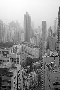 Sai Ying Pun, viewed from an apartment in Sheung Wan, 7 March 2016