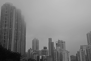 The Belcher's and other residential buildings below Pokfulam Road, 13 April 2016