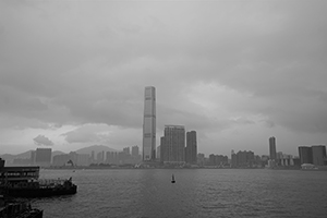 Kowloon and Victoria Harbour viewed from Hong Kong Island, 24 April 2016