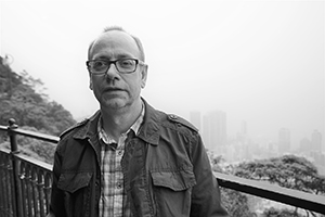 Academic Eugene McLaughlin on Lugard Road, The Peak, 1 April 2016
