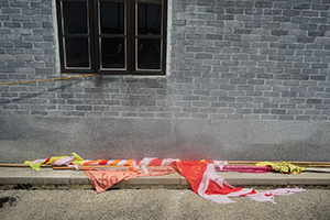 Flags on the ground, Kat O, 15 May 2016