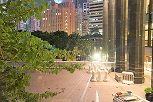 Demonstration outside Central Plaza on the occasion of Jiang Dejiang's visit to Hong Kong, Harbour Road, Wanchai, 18 May 2016