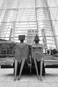 Lynn Chadwick sculpture outside Exchange Square, Central, 26 May 2016