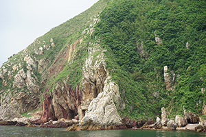 Rock formations in the Hong Kong UNESCO Global Geopark, North East New Territories, 15 May 2016