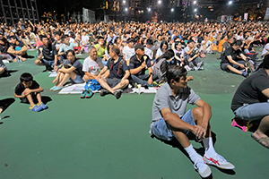 The annual June 4th memorial rally, Victoria Park, Causeway Bay, 4 June 2016