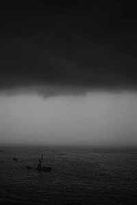 Dark clouds over Victoria Harbour, 6 June 2016