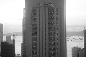 Victoria Harbour from Sheung Wan, 6 June 2016