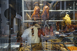 Window of a restaurant, Kennedy Town, 9 June 2016