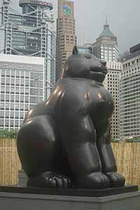Sculpture by Fernando Botero on display at the Central Harbourfront Event Space, 11 June 2016