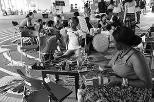 Arts event for refugees, Central Ferry Piers, 18 June 2016