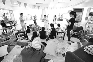 Arts event for refugees, Central Ferry Piers, 18 June 2016