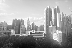 St. Paul's College, viewed from HKU, Pokfulam, 24 June 2016