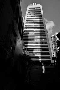 Buildings with shadows, Sheung Wan, 27 June 2016