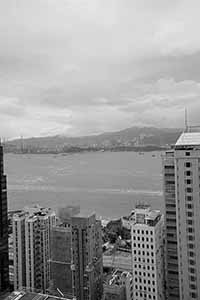 Victoria Harbour from Sheung Wan, 29 June 2016