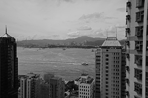 Victoria Harbour from Sheung Wan, 30 June 2016