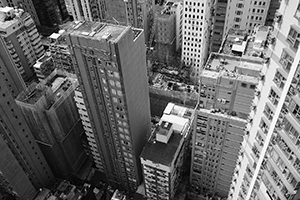 Construction site at 33 Des Voeux Road West, Sheung Wan, 30 June 2016