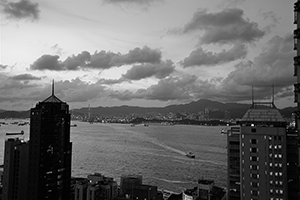 Victoria Harbour from Sheung Wan, 30 June 2016