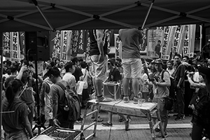 Annual protest march, Hennessy Road, Causeway Bay, 1 July 2016