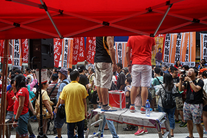 Annual protest march, Hennessy Road, Causeway Bay, 1 July 2016