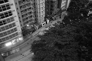 Pokfulam Road viewed from HKU, 12 July 2016