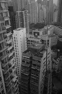 View from an apartment in Sheung Wan, 5 July 2016