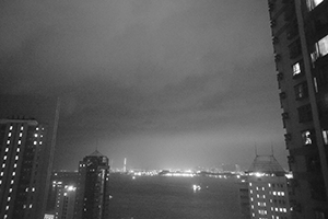 Victoria Harbour, viewed from Sheung Wan, 9 July 2016