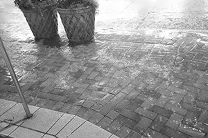 Rain at night, Queen Street, Sheung Wan, 9 July 2016