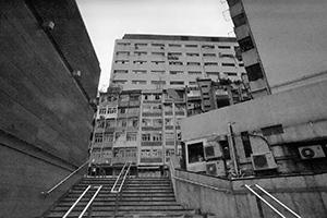 Steps leading to Queen's Road West, Sai Ying Pun, 10 July 2016
