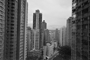 Pokfulam Road viewed from HKU, 12 July 2016