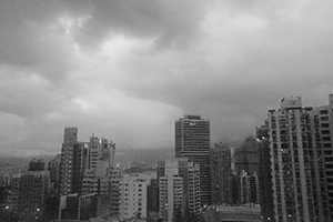 View towards Shek Tong Tsui from HKU, Pokfulam, 13 July 2016