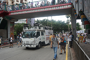 Annual protest march, Causeway Bay, 1 July 2016