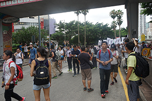 Annual protest march, Causeway Bay, 1 July 2016