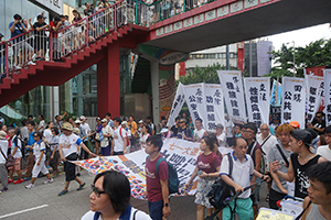 Annual protest march, Causeway Bay, 1 July 2016