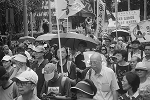 Annual protest march, Causeway Bay, 1 July 2016