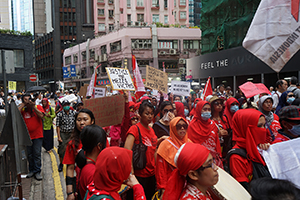 Annual protest march, Causeway Bay, 1 July 2016