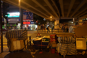 Packed-away stalls and equipment for 'villain-hitting', underneath the Canal Road Flyover, 21 August 2016