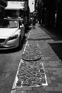 Sea cucumbers drying in the street, Sheung Wan, 24 August 2016