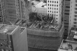 Building under construction, Des Voeux Road West, Sheung Wan, 29 August 2016