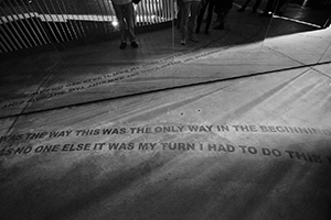 At the opening of 'Tsang Kin Wah: Nothing' at the M+ Pavilion, West Kowloon Cultural District, 8 September 2016