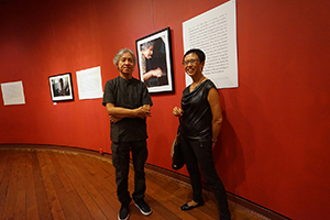 Jazz musician Ted Lo and creative writer Xu Xi, University Museum and Art Gallery, HKU, Pokfulam, 13 September 2016