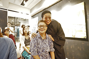 Film director Angie Chen and Gallerist Sin Sin Man, Sin Sin Fine Art, Sai Street, Tai Ping Shan, 10 September 2016