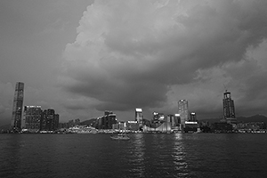 Victoria Harbour, with view of Tsim Sha Tsui, 11 September 2016