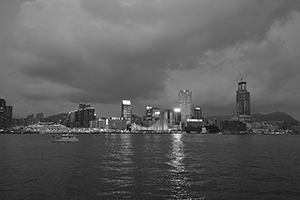 Victoria Harbour, with view of Tsim Sha Tsui, 11 September 2016