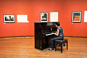 Xu Xi at the piano, University Museum and Art Gallery, HKU, Pokfulam, 13 September 2016